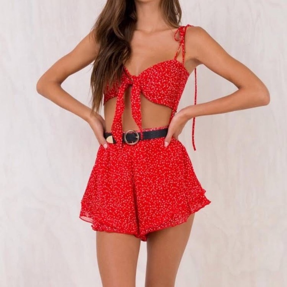 Princess Polly Other - Princess Polly red set